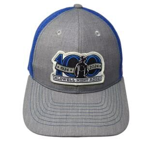 AMG Trucker Hat Gray Blue One Size Caldwell Night Rodeo 100th Anniversary Hat